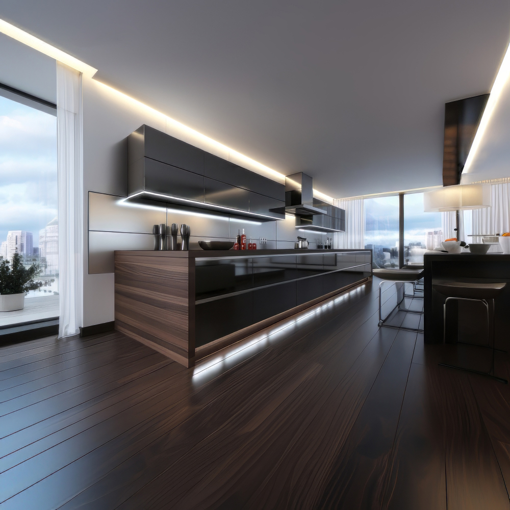 Kitchen with Professional Tiling and Splashback